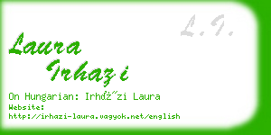 laura irhazi business card